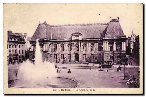 Cartes postales Rennes Le Palais De Justice