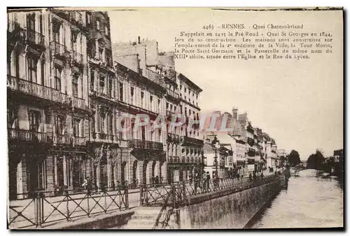 Cartes postales Rennes Quai Chateaubriand