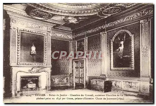 Cartes postales Rennes Palais de Justice Chambre du Conseil Ancienne Chambre de la Tournelle