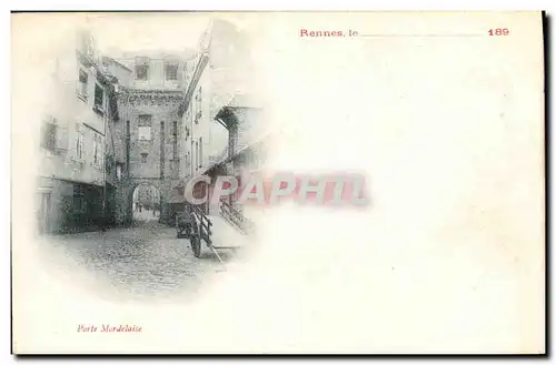 Cartes postales Rennes Porte Mordelaise carte precurseur