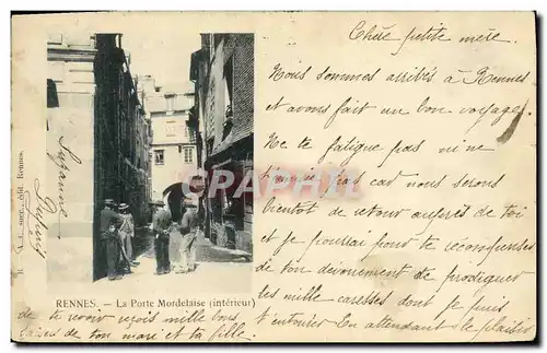 Cartes postales Rennes La Porte Mordelaise carte precurseur