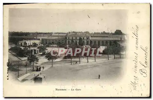 Ansichtskarte AK Rennes La Gare carte precurseur