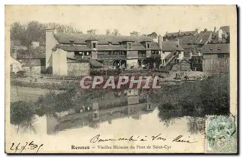 Cartes postales Rennes Vieilles Maisons du Pont de Saint Cyr