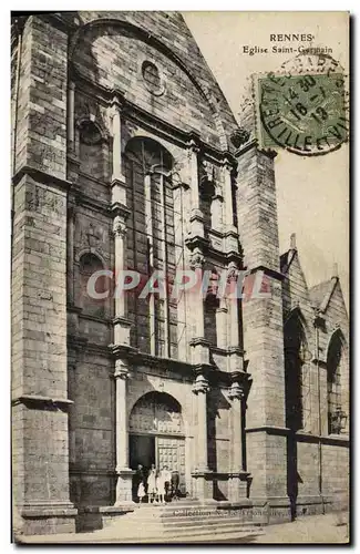 Cartes postales Rennes eglise Saint Germain