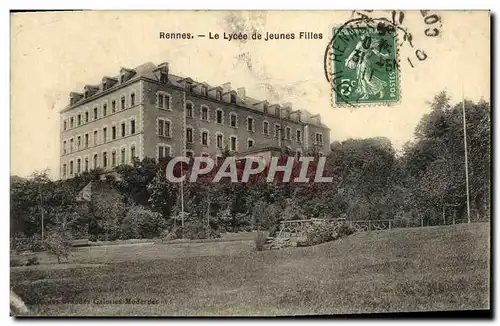 Cartes postales Rennes Le Lycee de Jeunes Filles