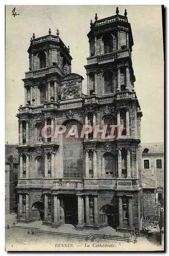 Cartes postales Rennes La Cathedrale