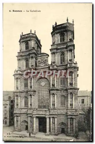 Cartes postales Rennes La Cathedrale