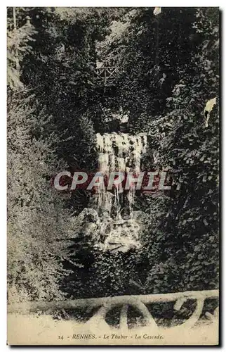 Cartes postales Rennes Le Thabor La Cascade