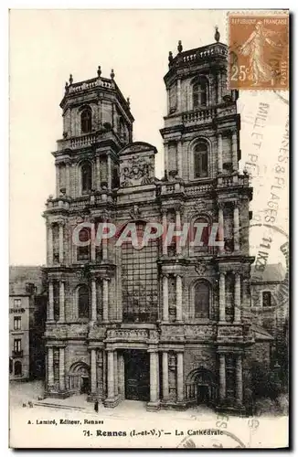 Cartes postales Rennes La Cathedrale