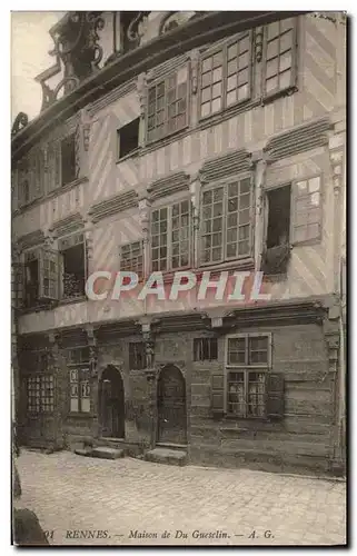 Cartes postales Rennes Maison de Du Guesclin