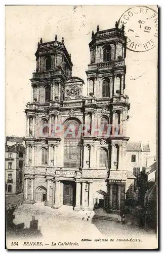 Cartes postales Rennes La Cathedrale