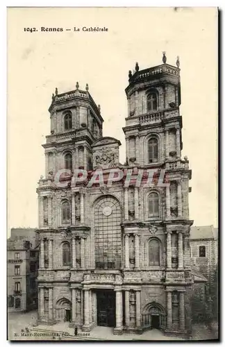 Cartes postales Rennes La Cathedrale