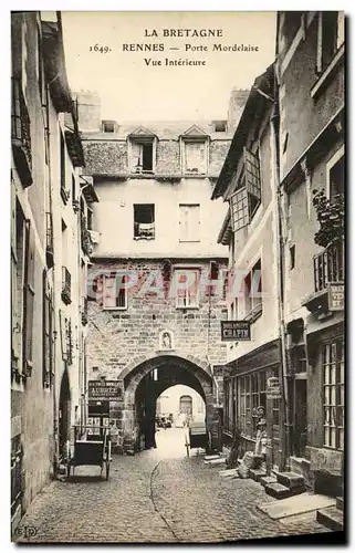 Cartes postales Rennes Porte Mordelaise Vue Interieure Boulangerie Chapin