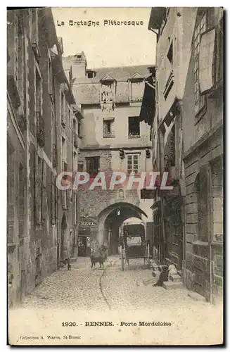 Cartes postales Rennes Porte Mordelaise