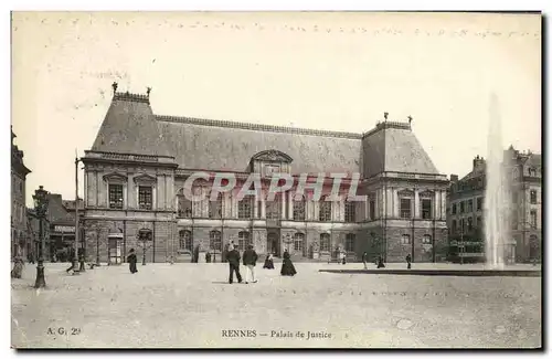 Cartes postales Rennes Palais de Justice