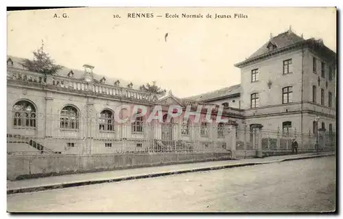 Cartes postales Rennes Ecole Normale de Jeunes Filles