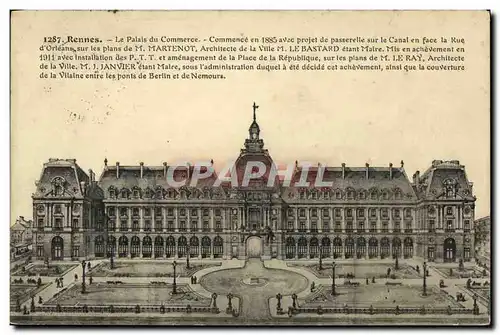 Cartes postales Rennes Le Palais de commerce