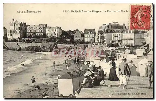 Cartes postales Parame La Plage et la pointe de la roche