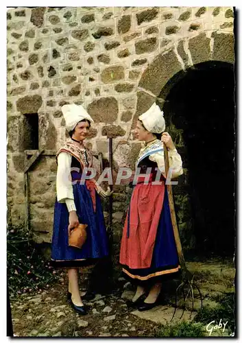 Moderne Karte La Bretagne Folklore De France Costume