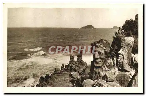 Cartes postales Rotheneuf Les Rochers Sculptes Gargantua et le joie de vivre