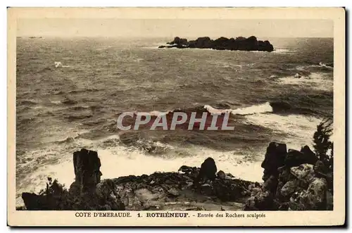 Cartes postales Rotheneuf Entree des Rochers Sculptes