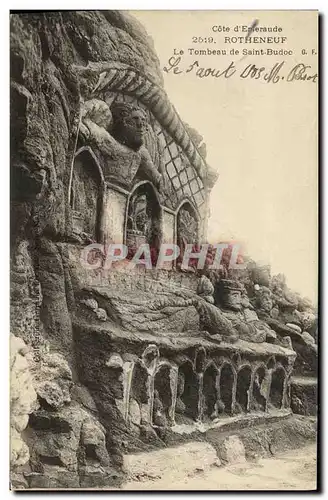 Cartes postales Rotheneuf Les Rochers Sculptes Le tombeau de Saint Budoc