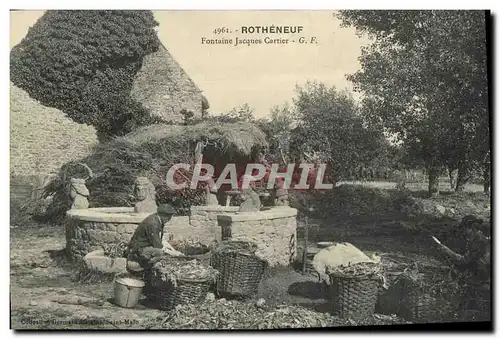 Cartes postales Rotheneuf Fontaine Jacques Cartier TOP