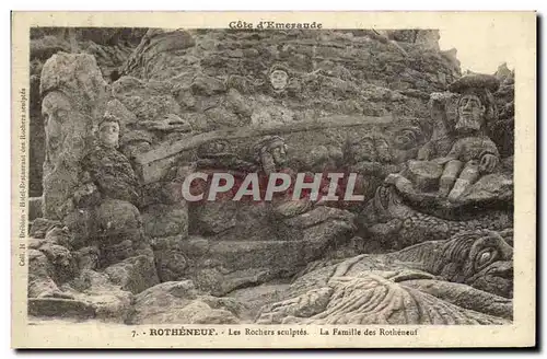 Cartes postales Rotheneuf Les Rochers Sculptes La Famille des Rotheneuf