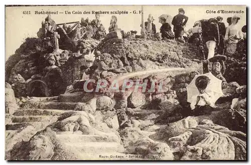 Cartes postales Rotheneuf Une Visite aux Rochers Sculptes