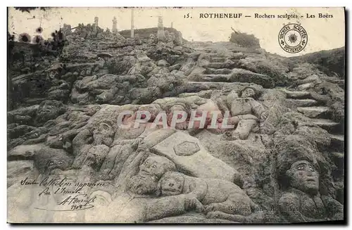 Cartes postales Rotheneuf Rochers Sculptes Les Boers