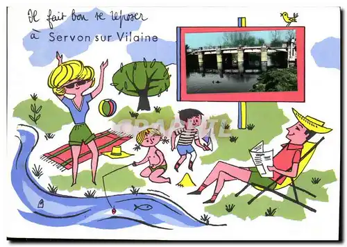 Cartes postales moderne Servon Sur Vilaine Enfants