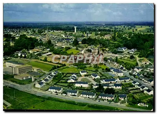 Cartes postales moderne Saint Aubin D Aubigne Vue Generale aerienne Au premier plan boulevard du stade