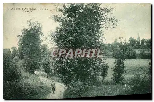 Cartes postales Saint Aubin D Aubigne paysage