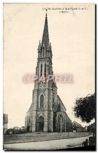 Ansichtskarte AK Saint Aubin D Aubigne L Eglise