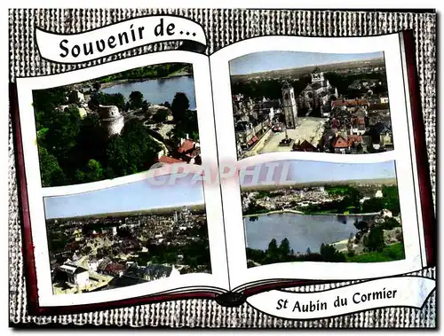 Moderne Karte Saint Aubin Du Cormier
