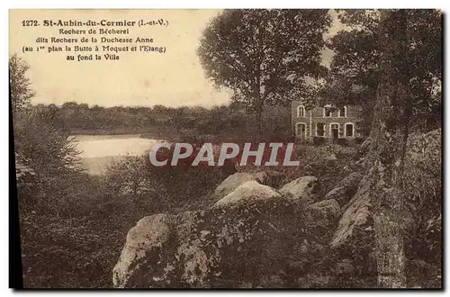 Cartes postales St Aubin Du Cormier Rochers de Becherel dits rochers de la duchess Anne