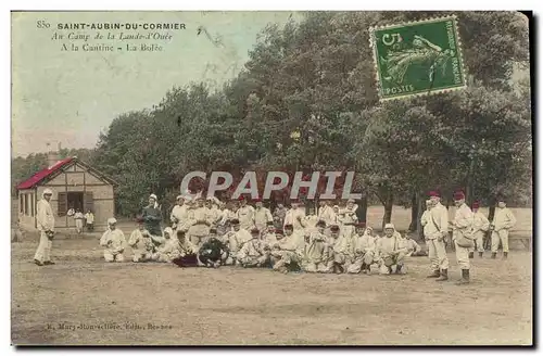 Cartes postales St Aubin Du Cormier Au camp de la lande d Ouee Militaria