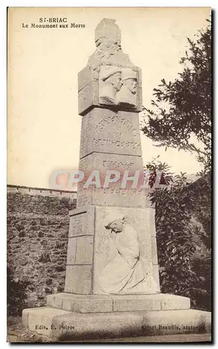 Cartes postales Saint Briac Le Monument Aux Morts Militaria