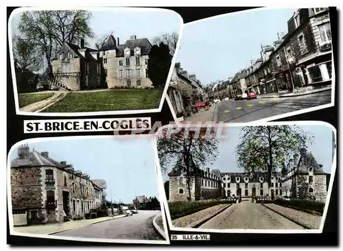 Moderne Karte Saint Brice En Cogles