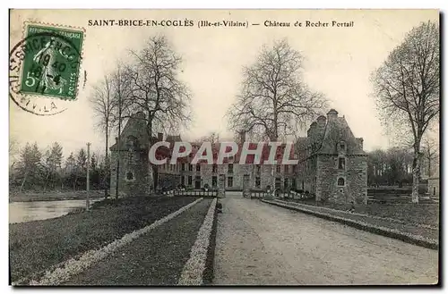 Ansichtskarte AK Saint Brice en Cogles Chateau de Rocher Portail