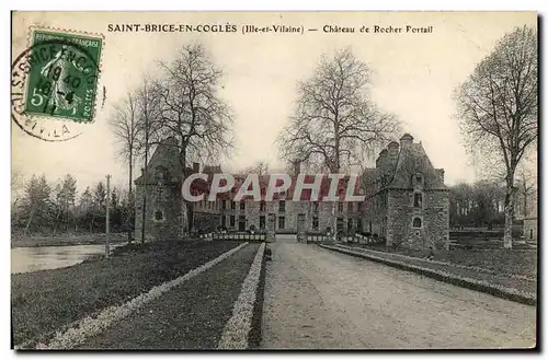 Cartes postales Saint Brice en Cogles Chateau de Rocher Portail