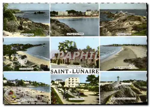 Cartes postales moderne Saint Lunaire Pointe du Decolle La plage et les hotels