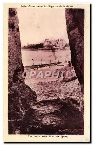 Cartes postales Saint Lunaire La Plage vue de la Grotte