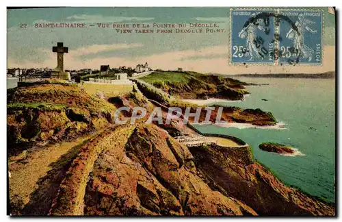 Cartes postales Saint Lunaire Vue prise de la Pointe du Decolle