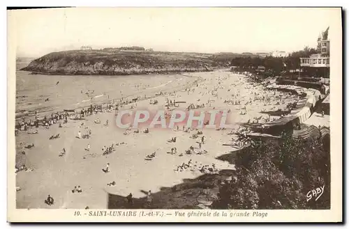 Ansichtskarte AK St Lunaire Vue generale de la grande plage