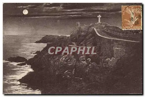 Cartes postales Saint Lunaire Effet de Lune sur le Decolle