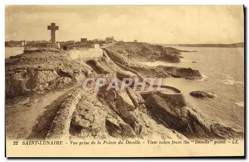 Ansichtskarte AK Saint Lunaire Vue prise de la Pointe du Decolle