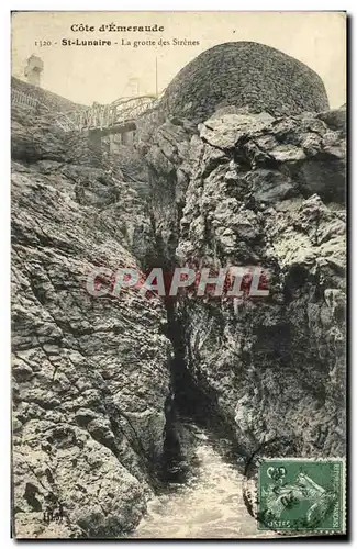 Ansichtskarte AK St Lunaire La grotte des Sirenes