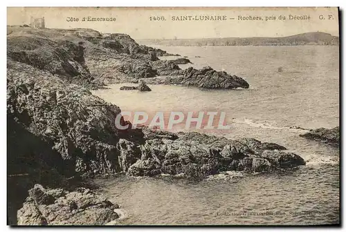 Cartes postales Saint Lunaire Rochers pris du Decolle