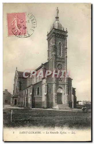 Ansichtskarte AK Saint Lunaire La Nouvelle Eglise